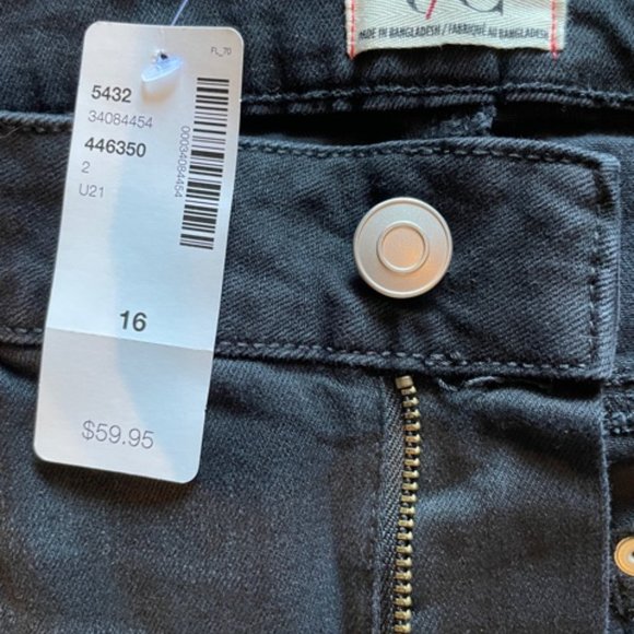 Black Denim Bike Shorts Plus Size - Picture 2 of 3